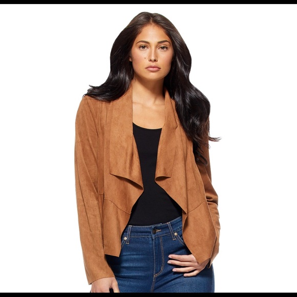 ‼️SOLD‼️New Sofia Vergara Women’s Faux Suede Moto Jacket SMALL Camel LAST ONE!!! - Picture 2 of 6